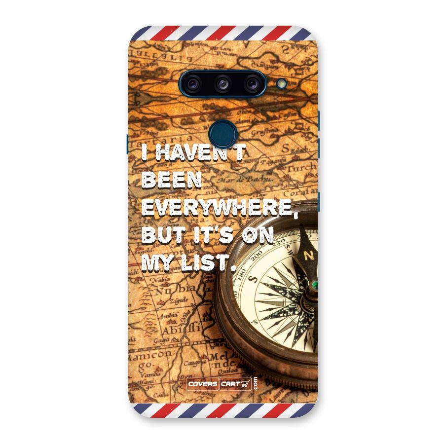 Travel Map Back Case for LG  V40 ThinQ