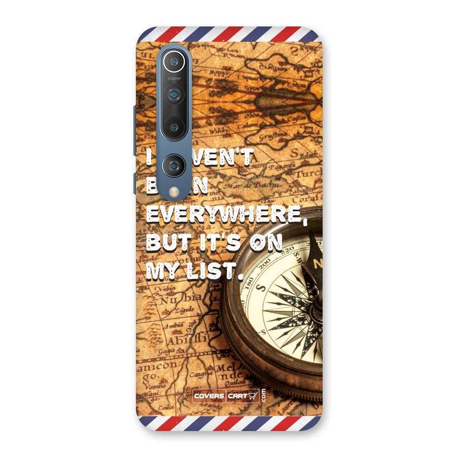 Travel Map Back Case for Mi 10