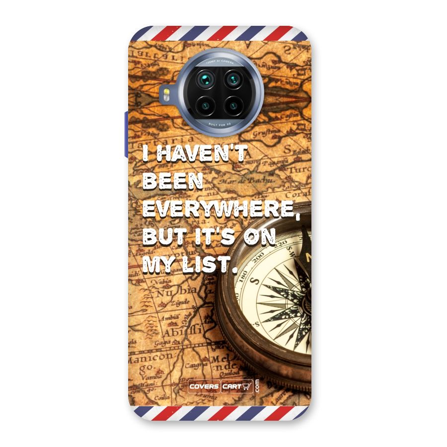 Travel Map Back Case for Mi 10i