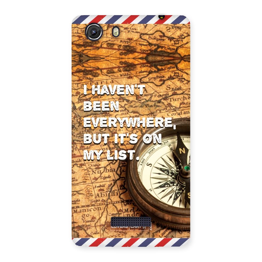 Travel Map Back Case for Micromax Unite 3