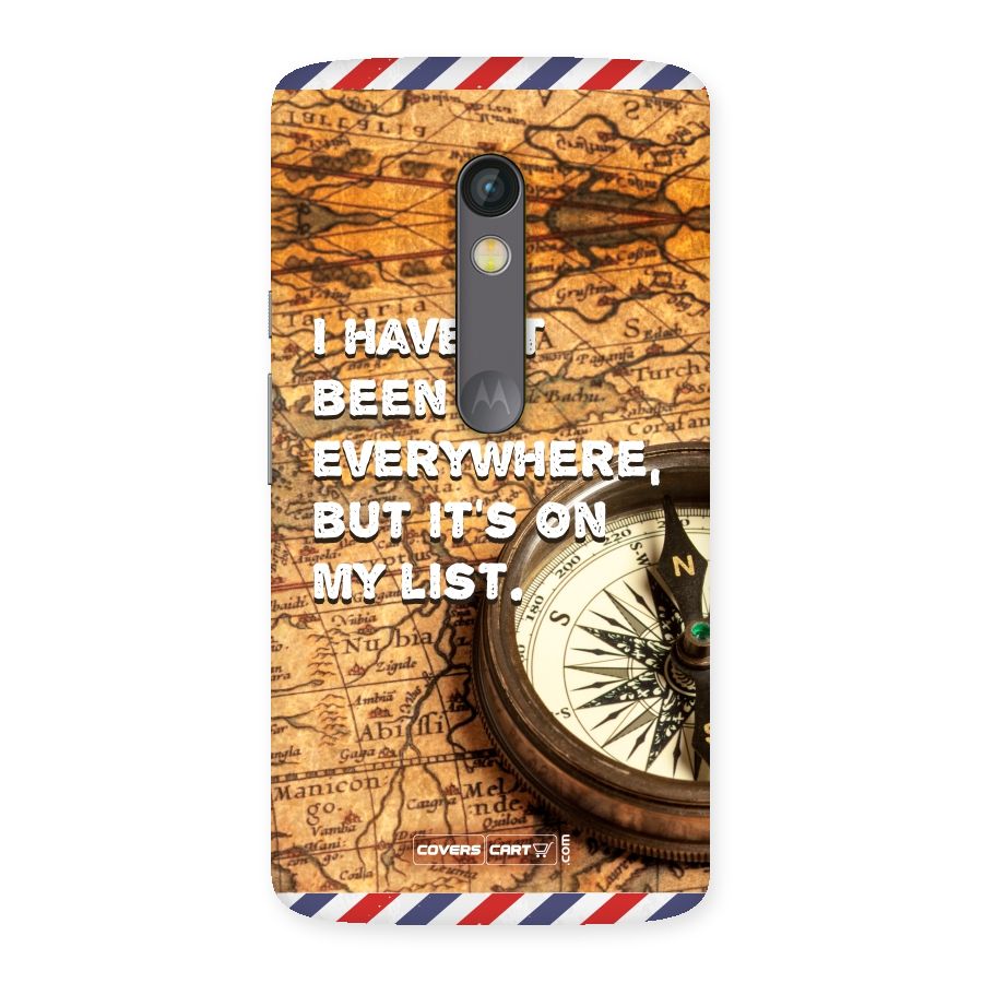 Travel Map Back Case for Moto X Play