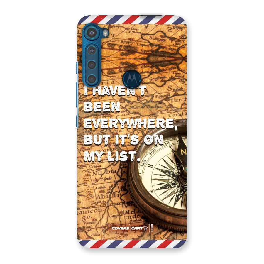 Travel Map Back Case for Motorola One Fusion Plus