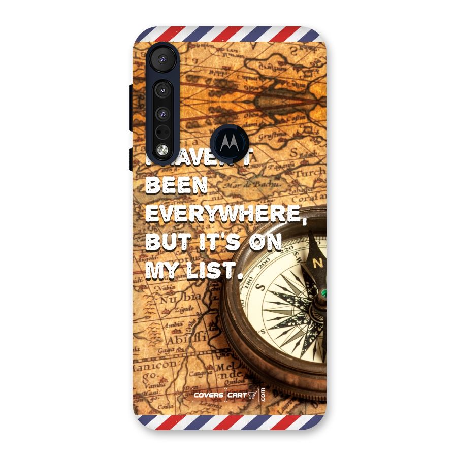 Travel Map Back Case for Motorola One Macro