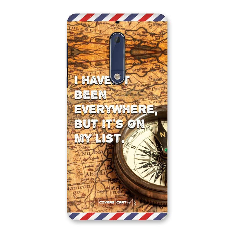 Travel Map Back Case for Nokia 5