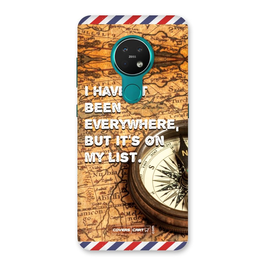 Travel Map Back Case for Nokia 7.2