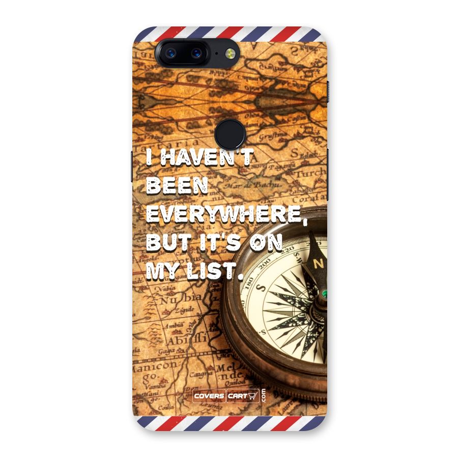Travel Map Back Case for OnePlus 5T