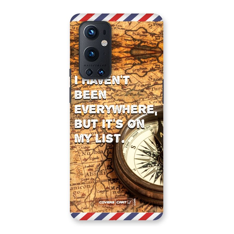 Travel Map Back Case for OnePlus 9 Pro