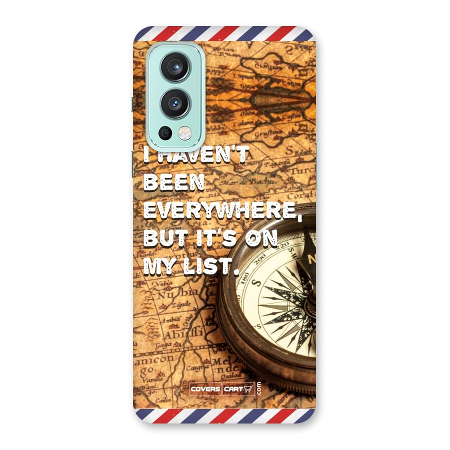 Travel Map Back Case for OnePlus Nord 2 5G