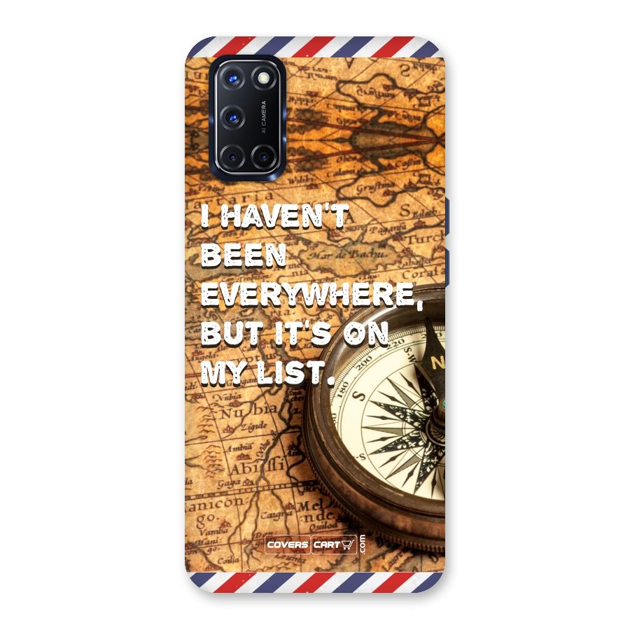 Travel Map Back Case for Oppo A52