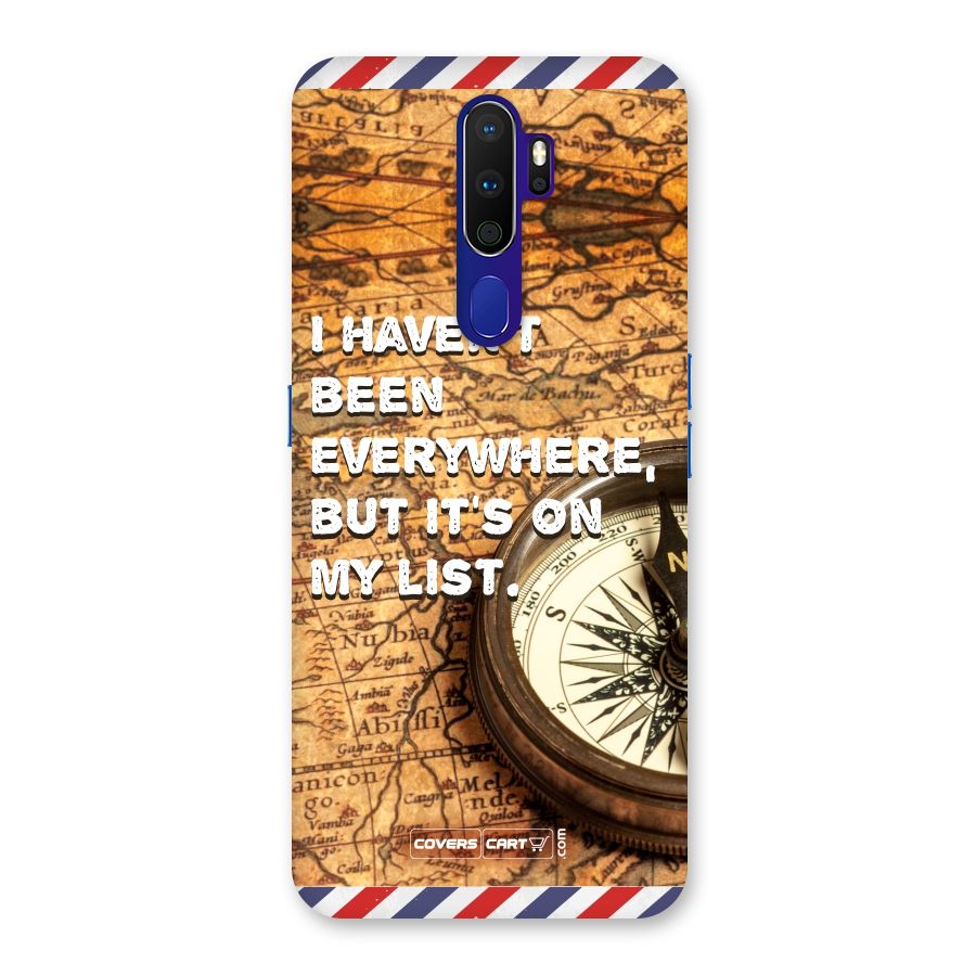 Travel Map Back Case for Oppo A9 (2020)