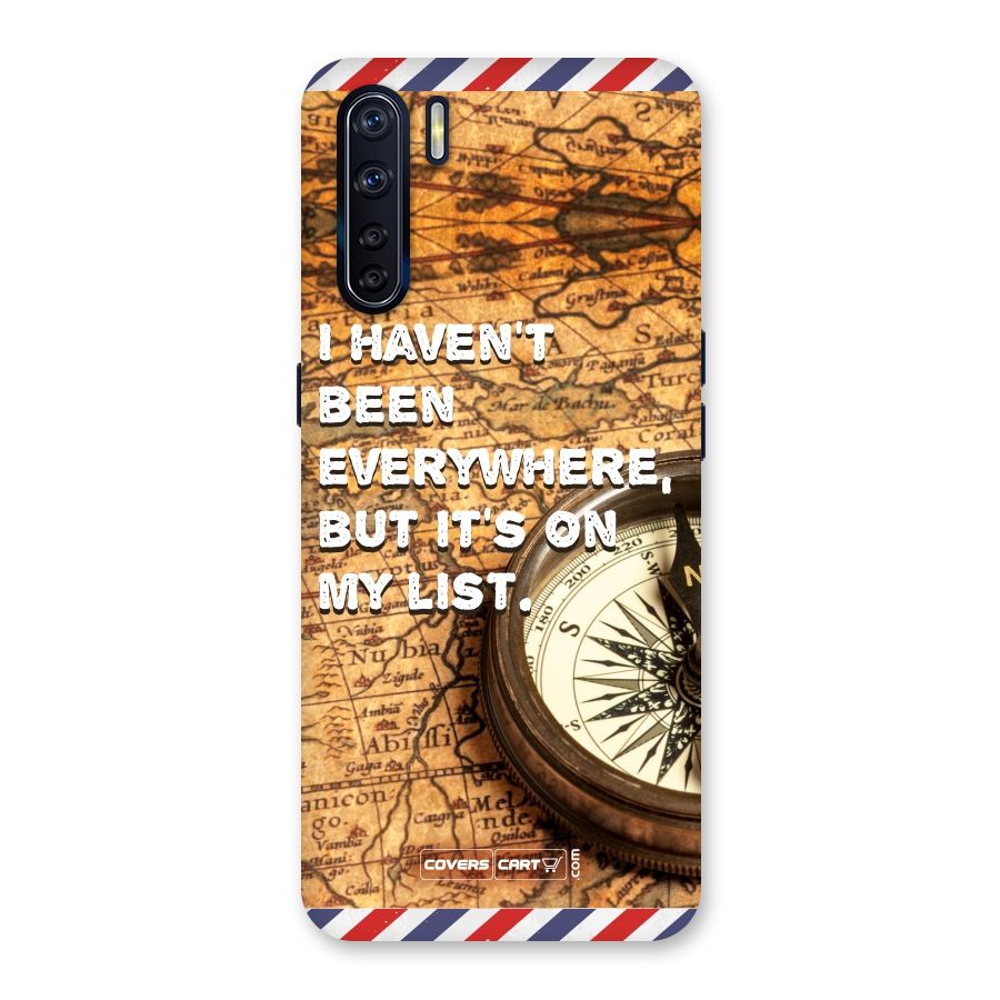 Travel Map Back Case for Oppo F15