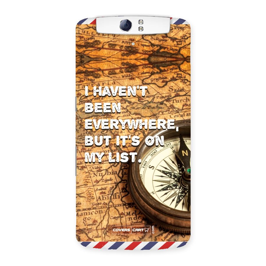 Travel Map Back Case for Oppo N1