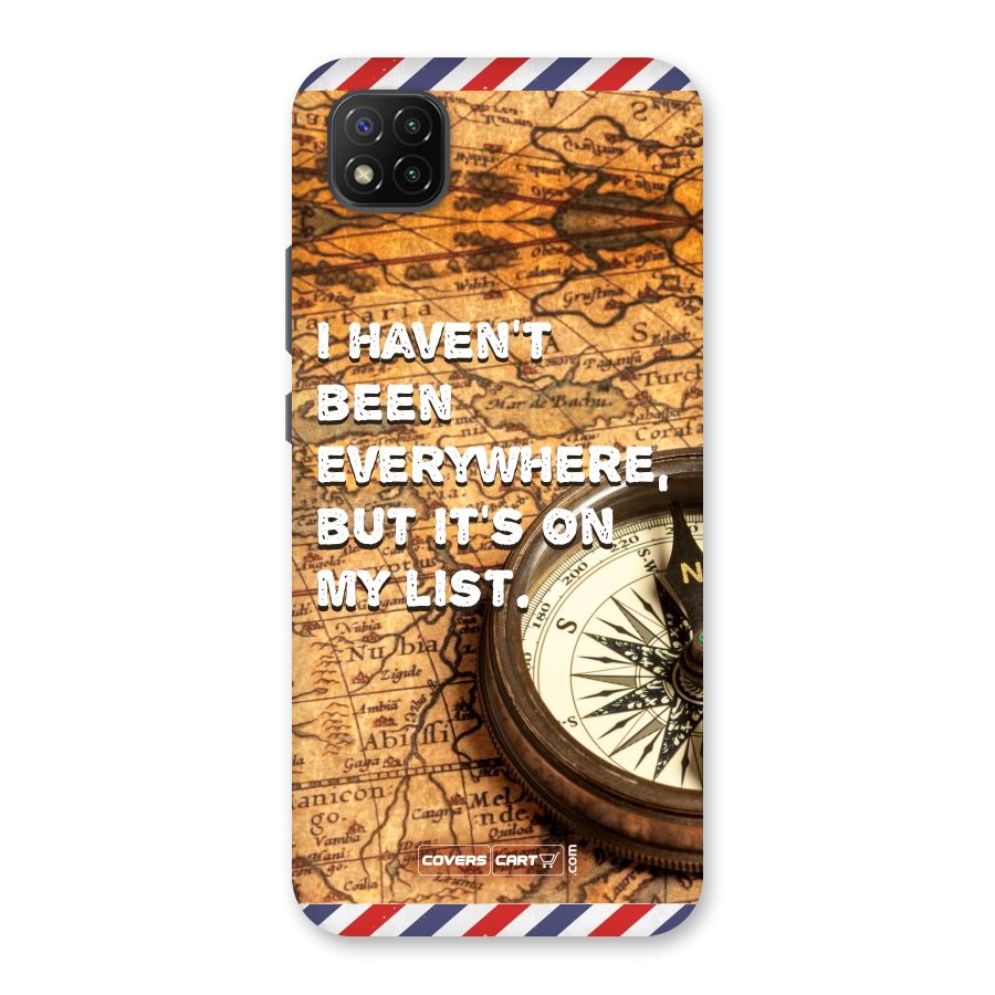 Travel Map Back Case for Poco C3