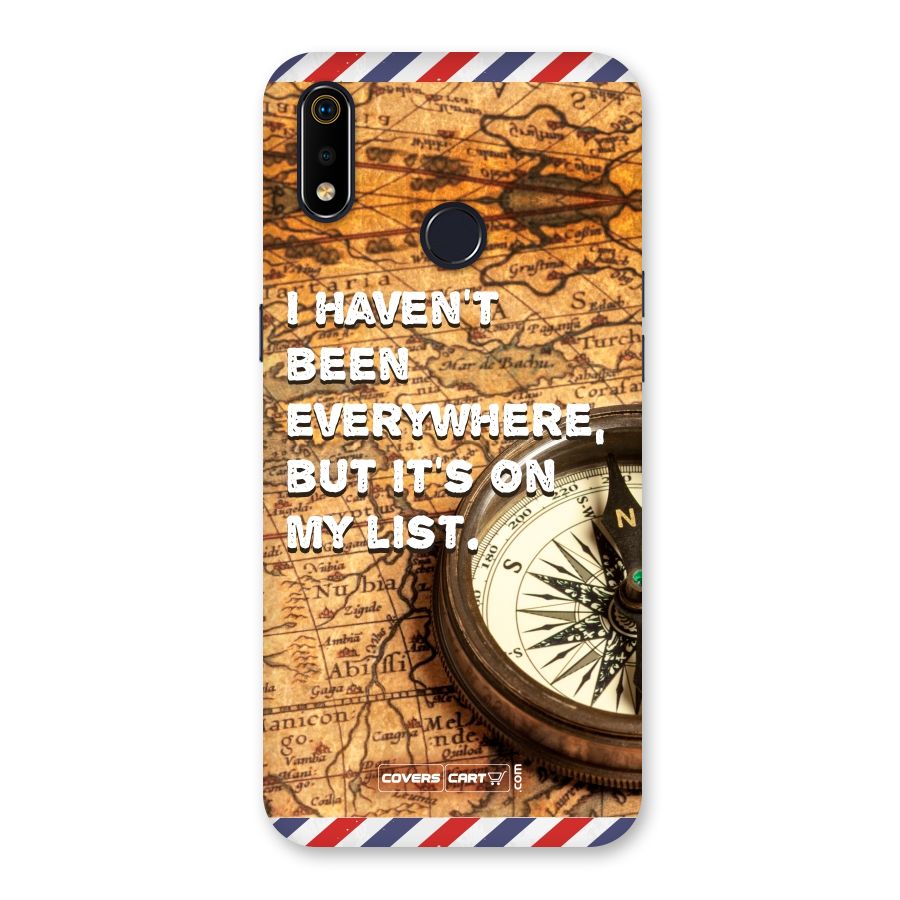 Travel Map Back Case for Realme 3i