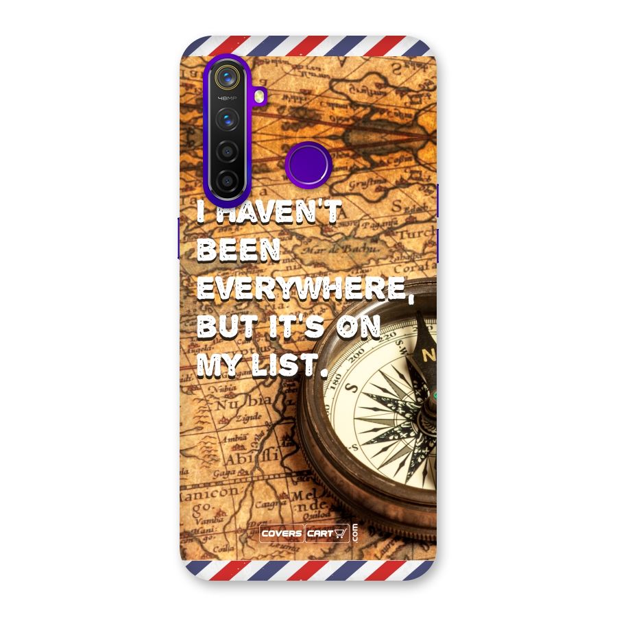 Travel Map Back Case for Realme 5 Pro
