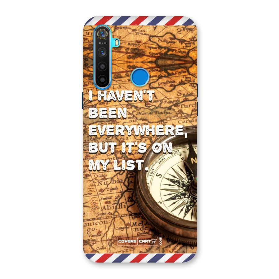 Travel Map Back Case for Realme 5s