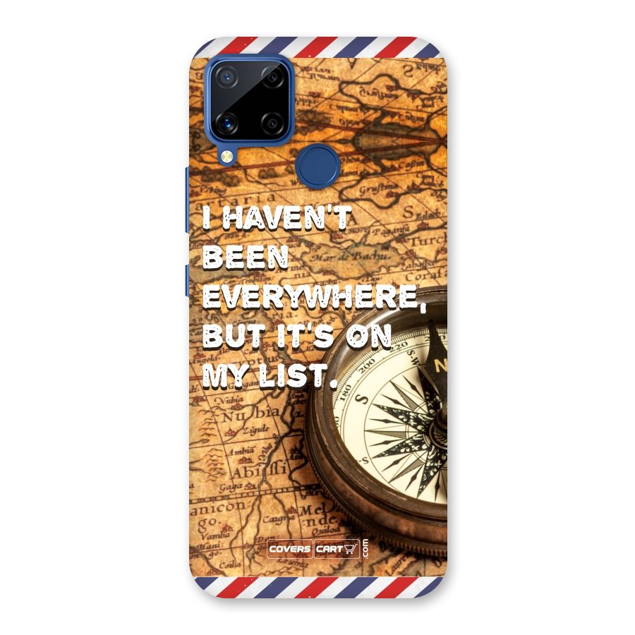 Travel Map Back Case for Realme C15
