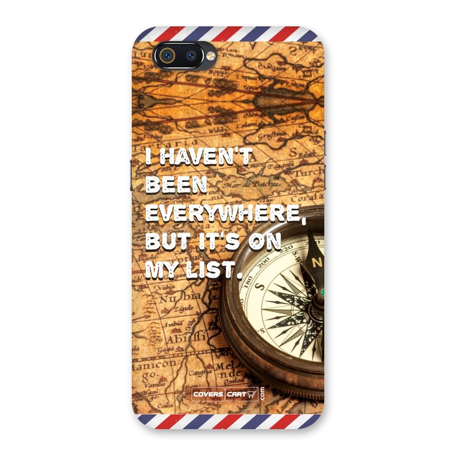 Travel Map Back Case for Realme C2