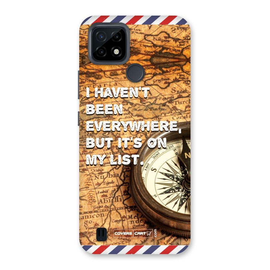 Travel Map Back Case for Realme C21