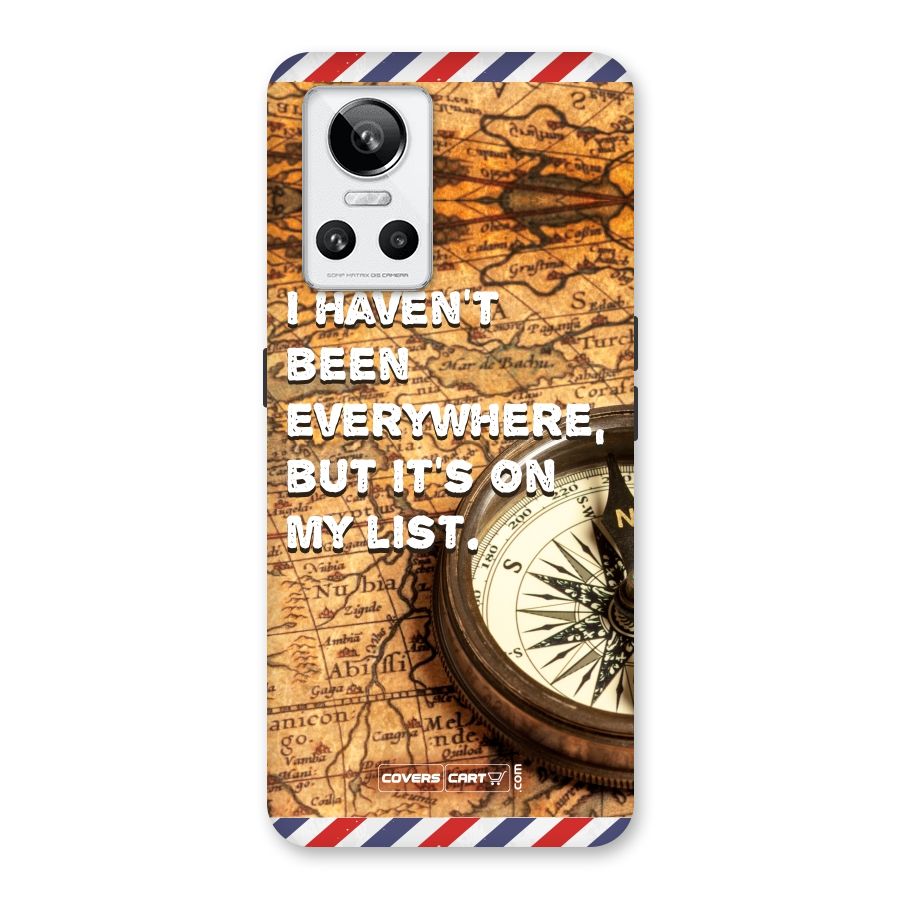 Travel Map Back Case for Realme GT Neo 3