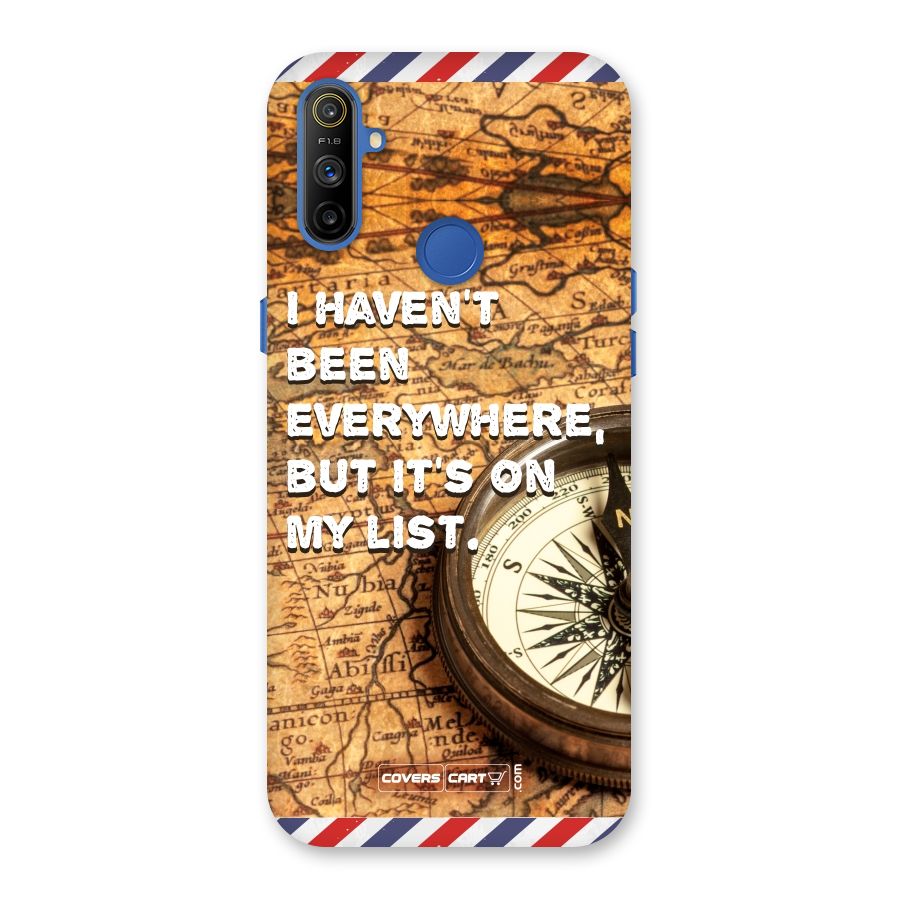 Travel Map Back Case for Realme Narzo 10A