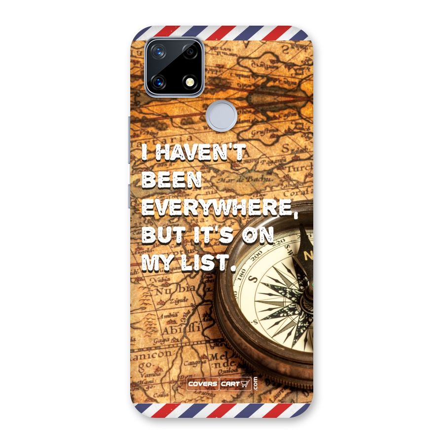 Travel Map Back Case for Realme Narzo 20