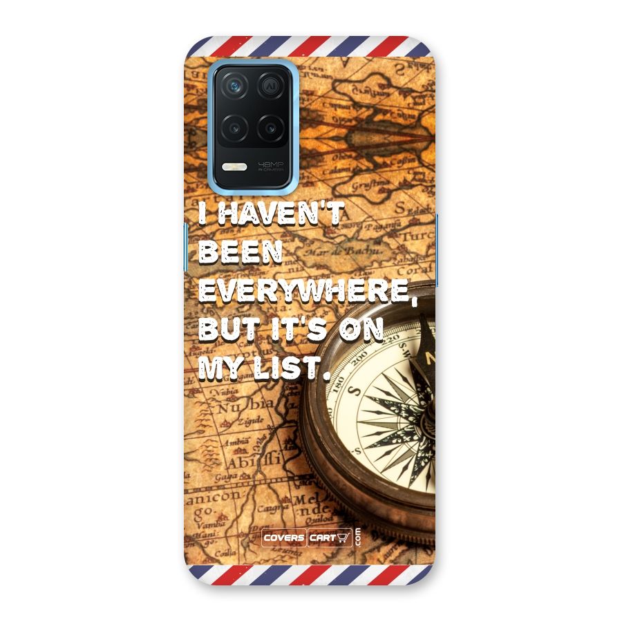 Travel Map Back Case for Realme Narzo 30 5G