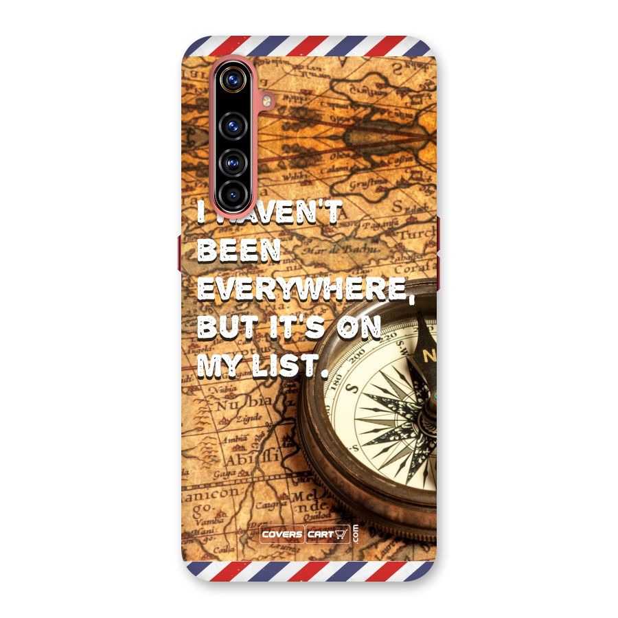 Travel Map Back Case for Realme X50 Pro