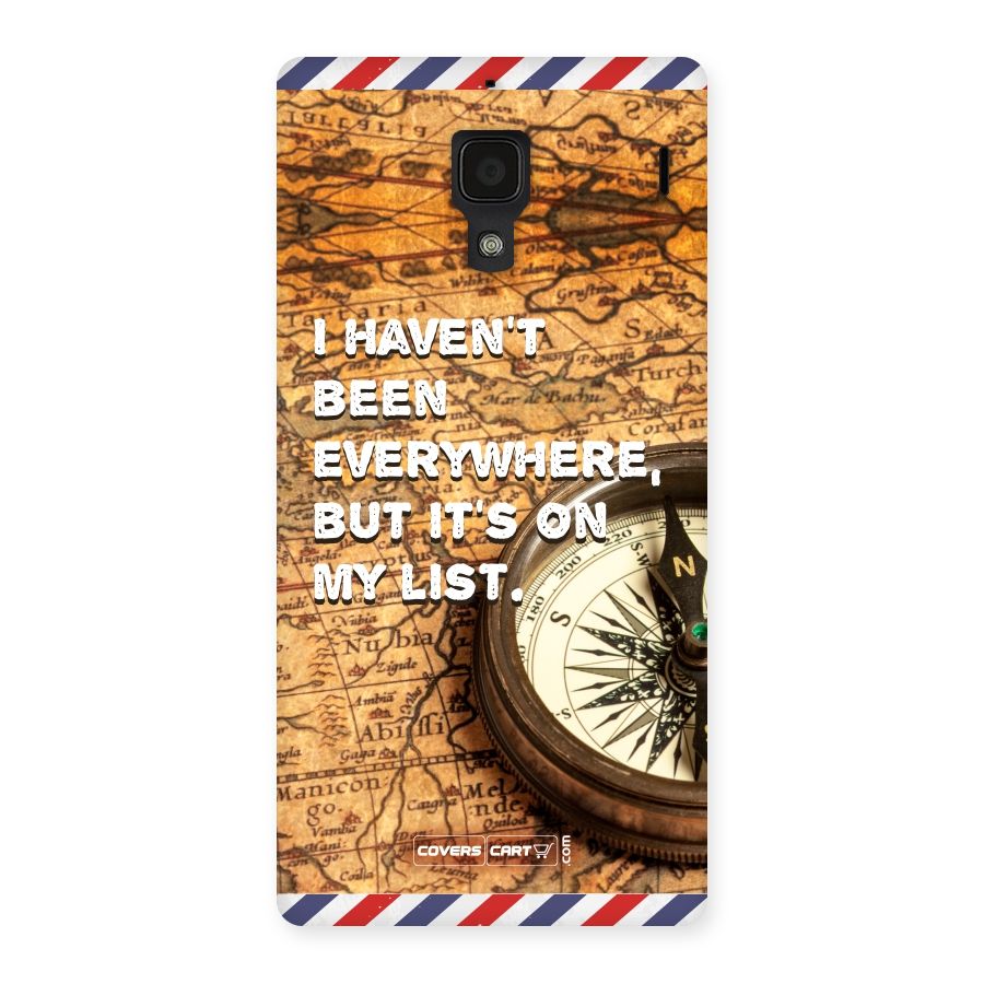 Travel Map Back Case for Redmi 1S