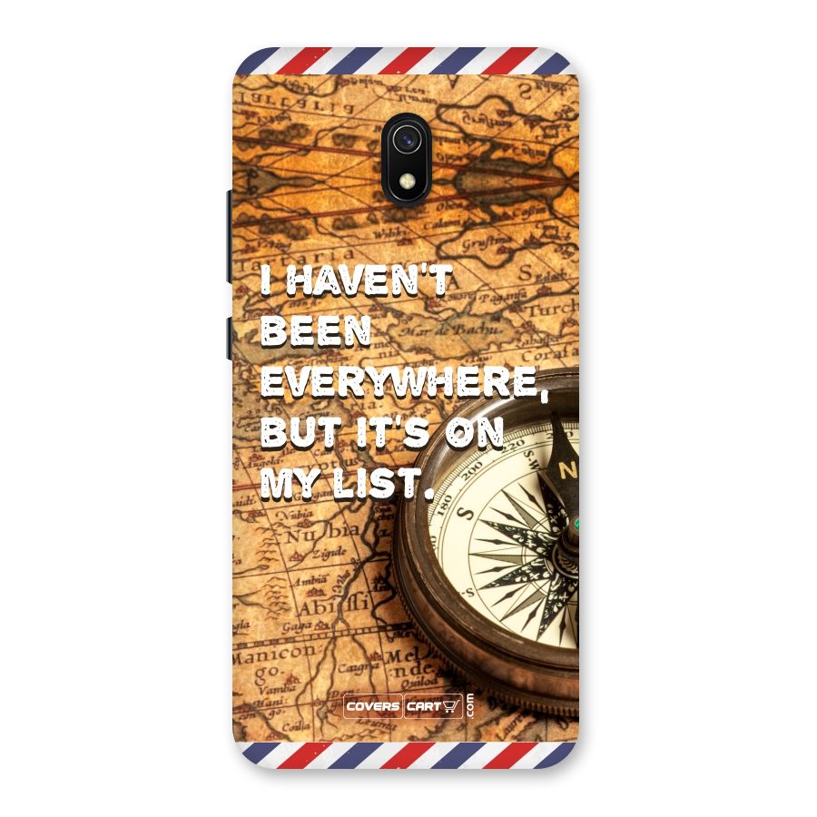 Travel Map Back Case for Redmi 8A