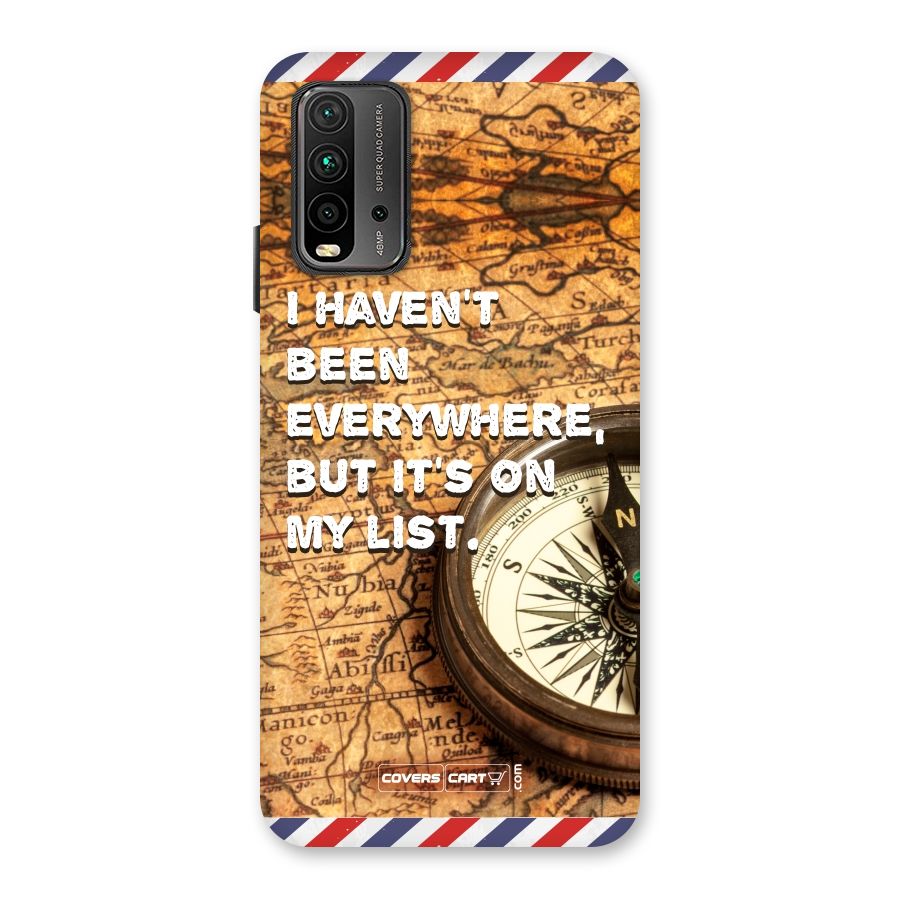 Travel Map Back Case for Redmi 9 Power