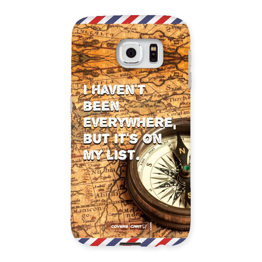 Travel Map Back Case for Samsung Galaxy S6