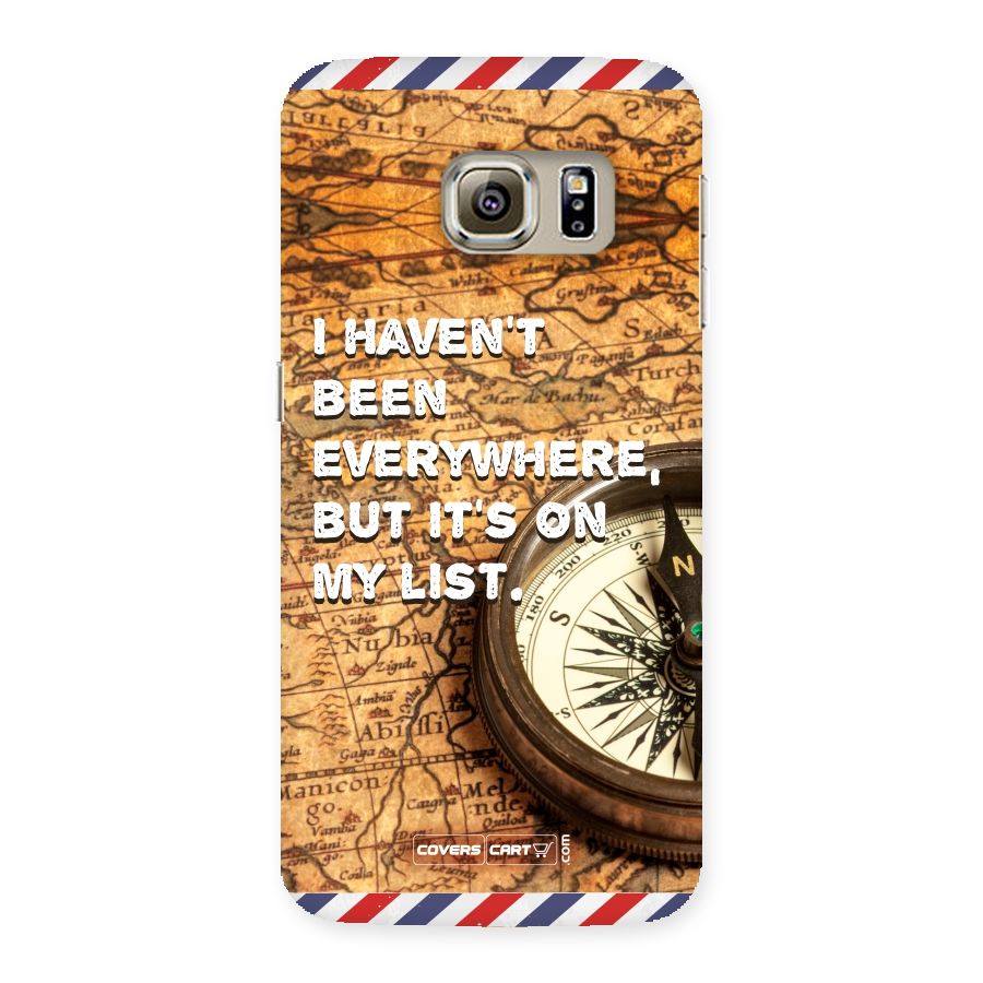 Travel Map Back Case for Samsung Galaxy S6 Edge