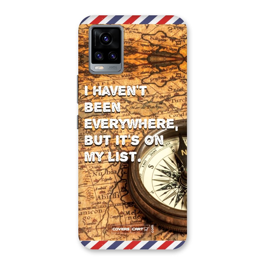 Travel Map Back Case for Vivo V20
