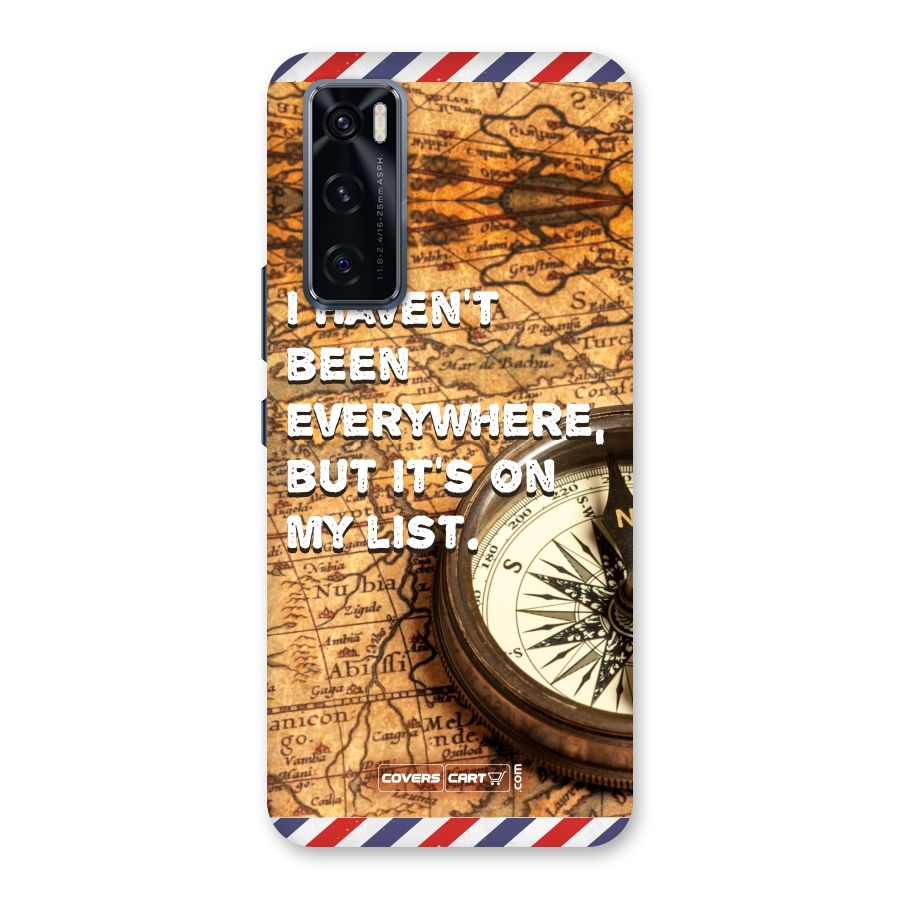Travel Map Back Case for Vivo V20 SE