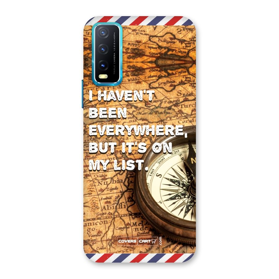 Travel Map Back Case for Vivo Y20G