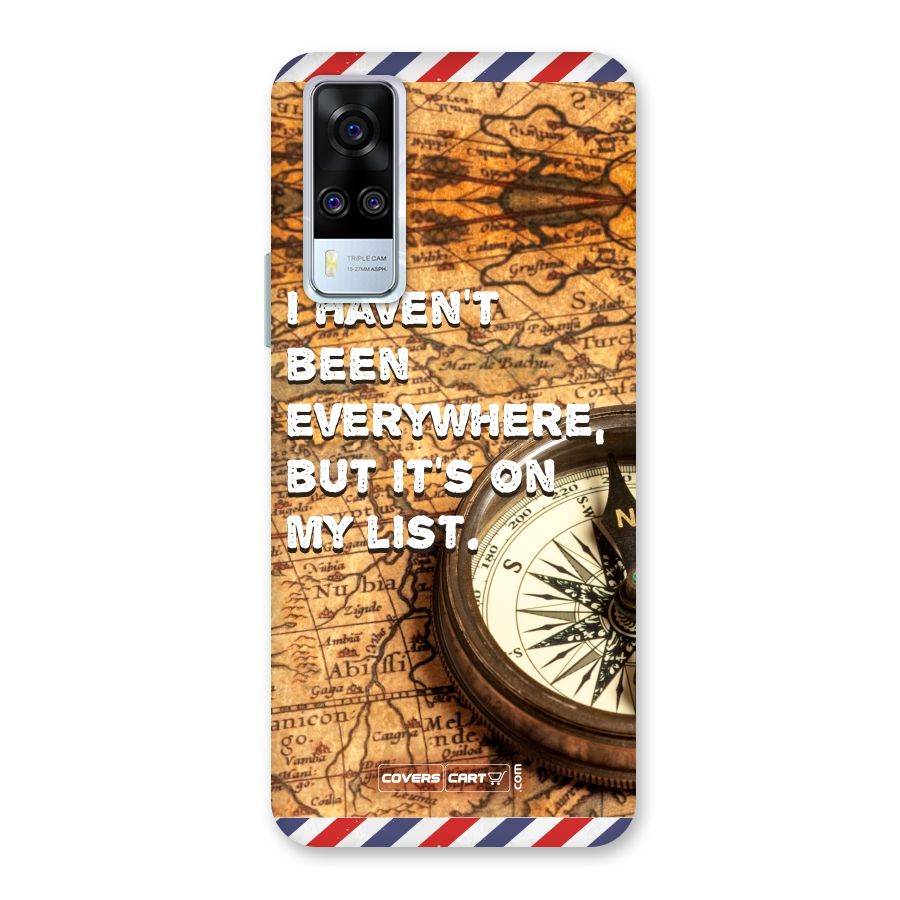 Travel Map Back Case for Vivo Y31