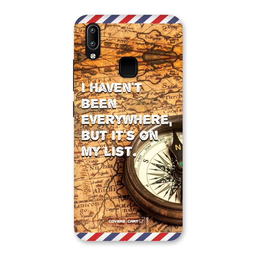 Travel Map Back Case for Vivo Y93