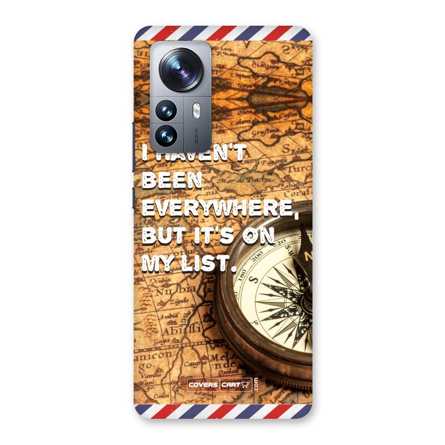Travel Map Back Case for Xiaomi 12 Pro