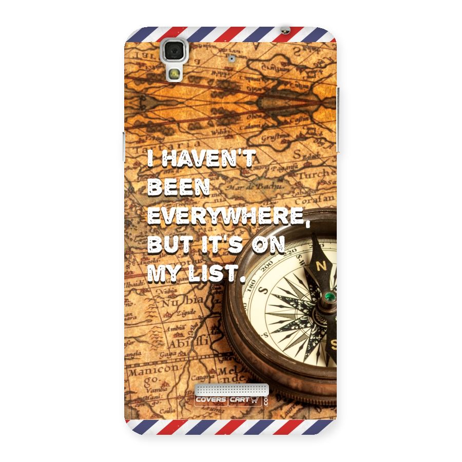 Travel Map Back Case for Yu Yureka