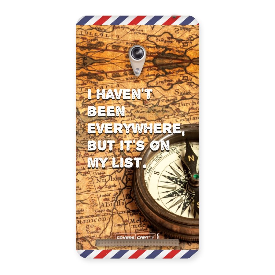 Travel Map Back Case for Zenfone 6