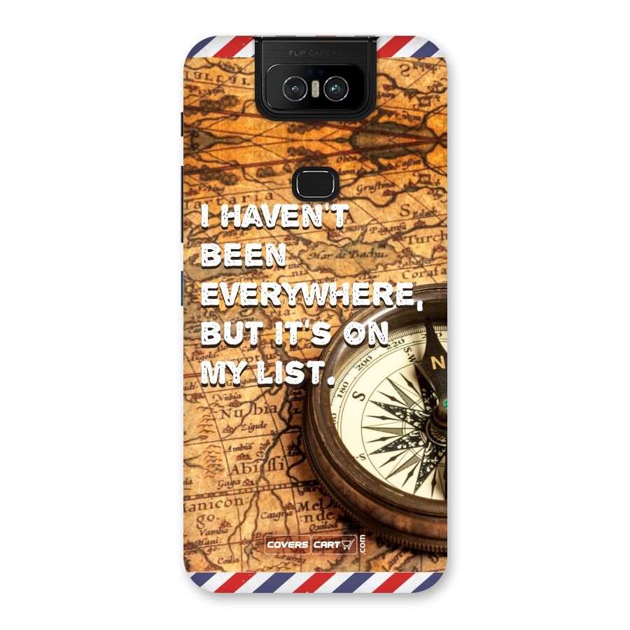 Travel Map Back Case for Zenfone 6z