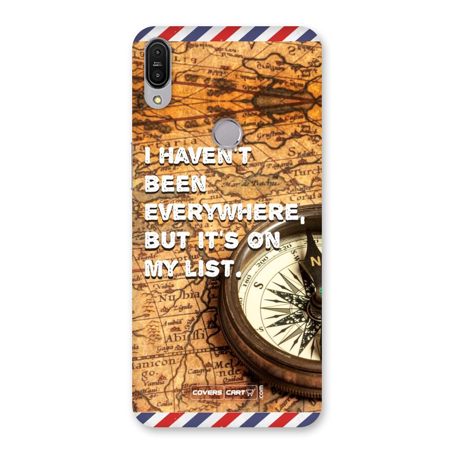 Travel Map Back Case for Zenfone Max Pro M1