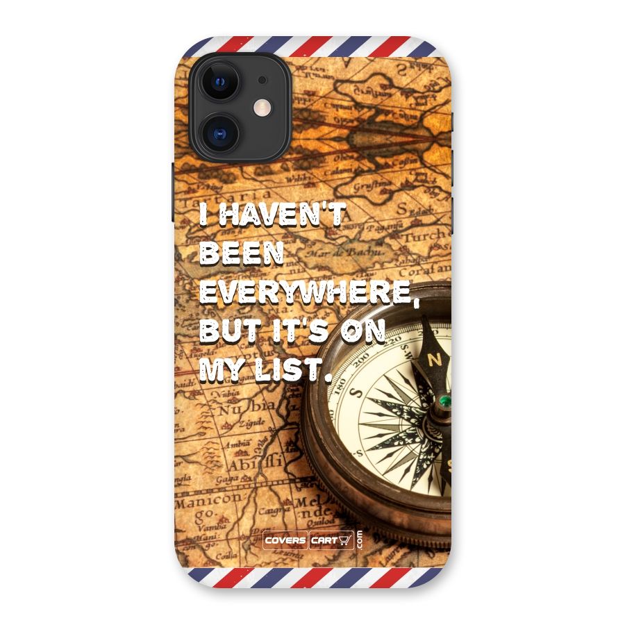 Travel Map Back Case for iPhone 11