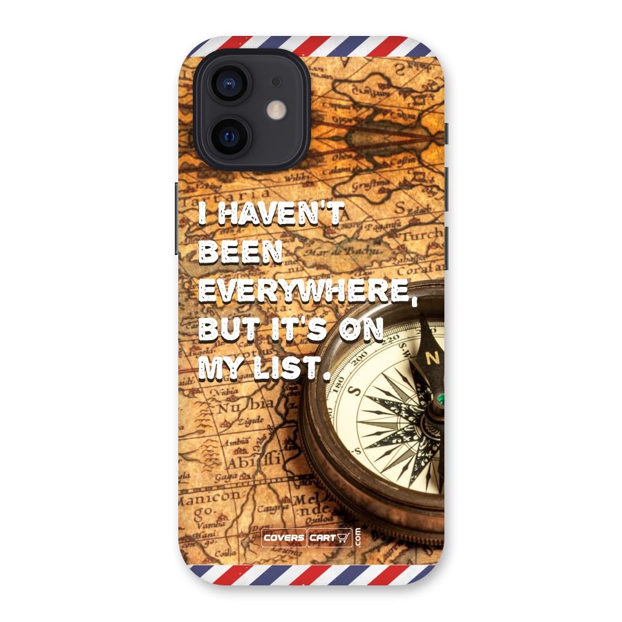 Travel Map Back Case for iPhone 12