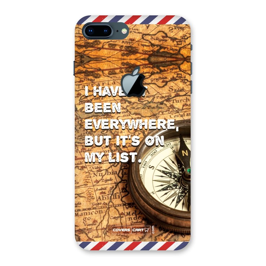 Travel Map Back Case for iPhone 7 Plus Apple Cut