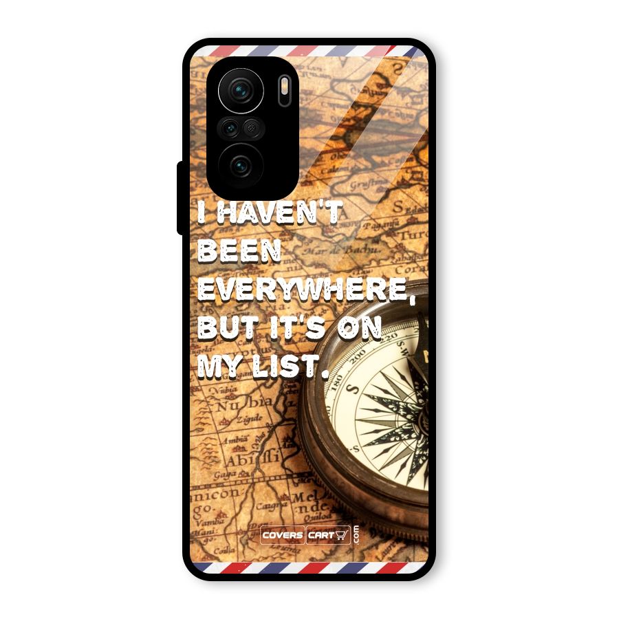 Travel Map Glass Back Case for Mi 11x