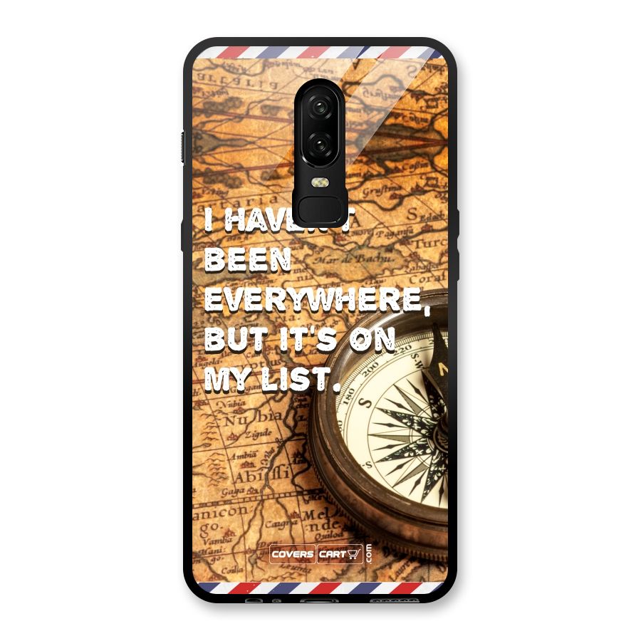 Travel Map Glass Back Case for OnePlus 6