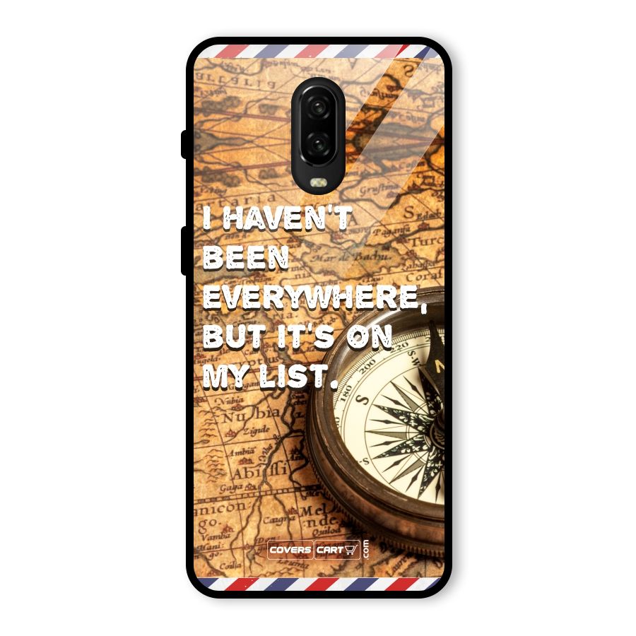 Travel Map Glass Back Case for OnePlus 6T