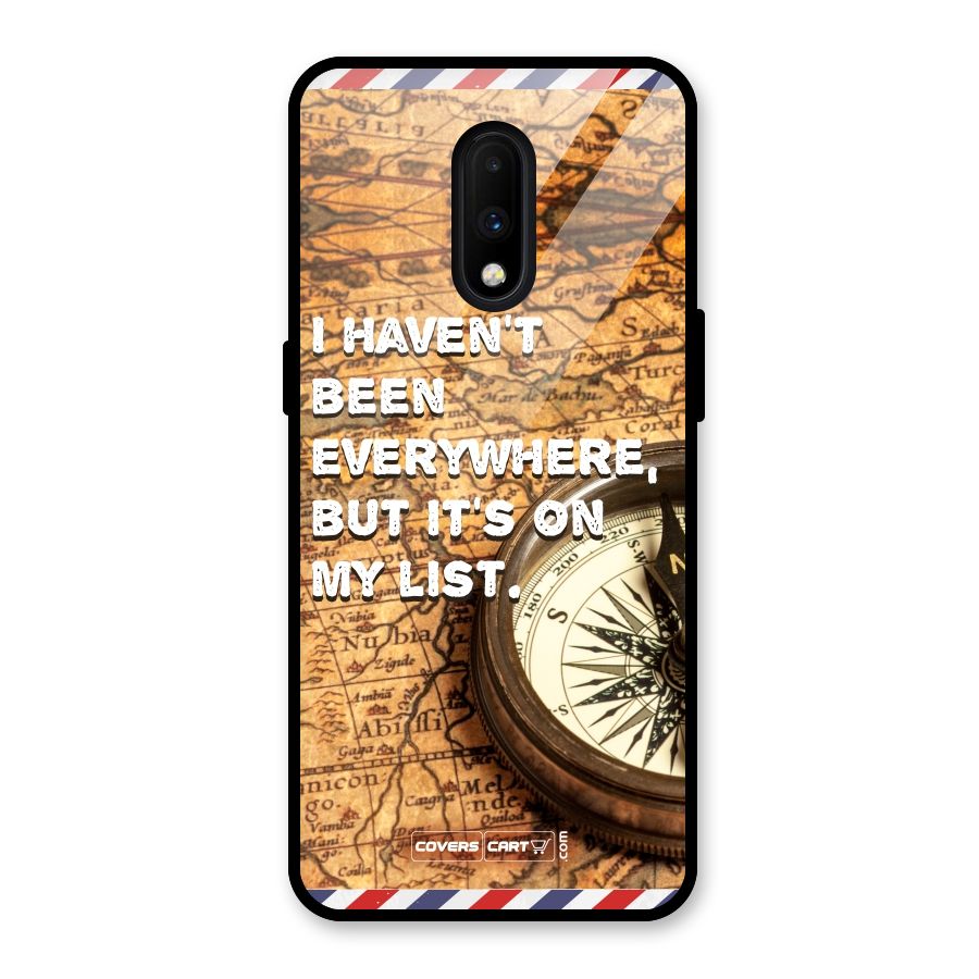 Travel Map Glass Back Case for OnePlus 7